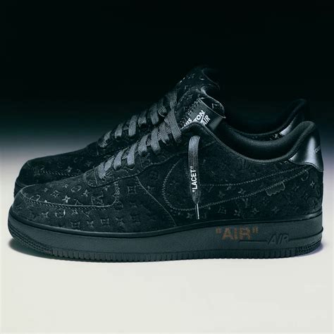 louis vuitton x nike air force 1 black and white|louis vuitton af1 retail.